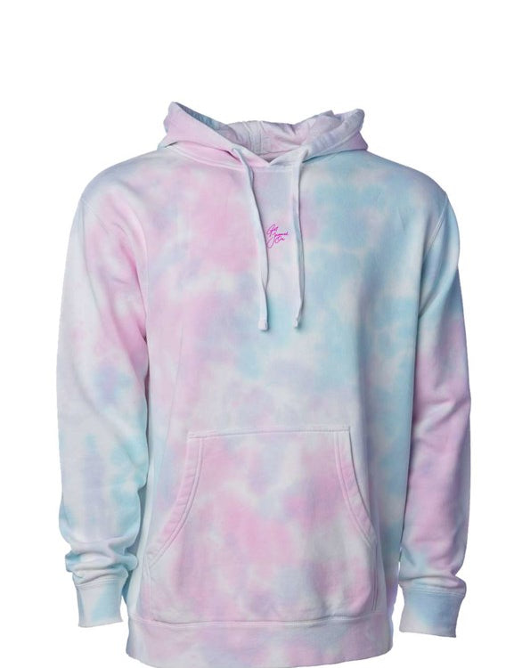 "Get Jammed On" Tie Dye Jam Edition Cotton Candy Hoodie (Full)